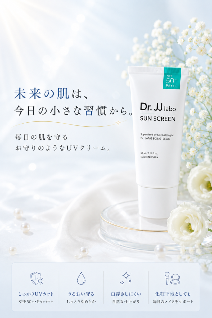 Dr. JJ labo 毎日の肌を守る お守りのようなUVクリーム